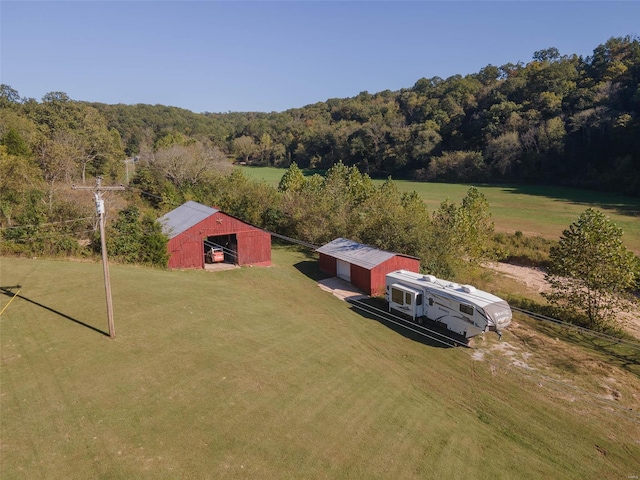 2251 County Road 6670, Salem, MO 65560 - aerial view of property and surrounding area featuring a heavily wooded area
