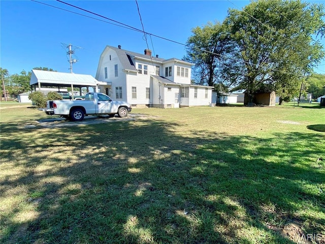 101 E Cedar St, Bertrand, MO 63823 - view of green lawn with a storage shed