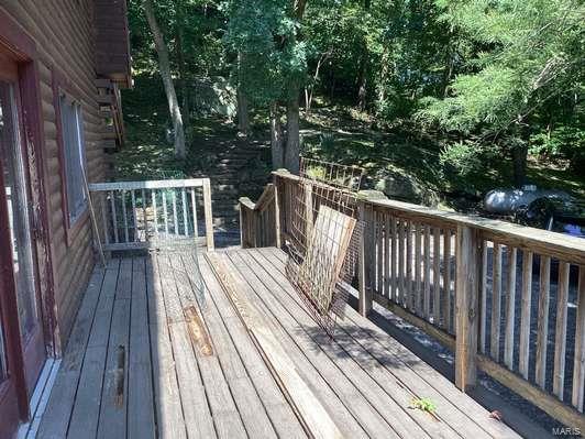 1102 County Road 5, Rockwood, IL 62280 - view of wooden terrace