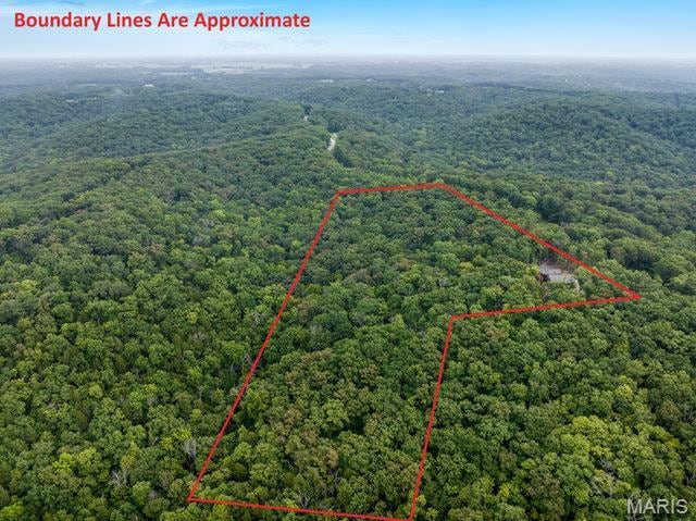 18305 Joerling Ln, Marthasville, MO 63357 - view of property location with a forest and property boundaries highlighted