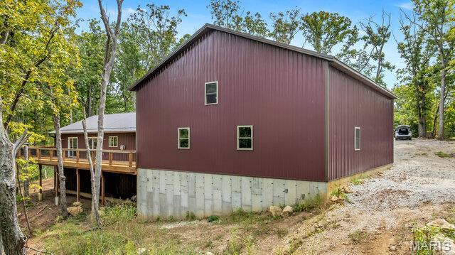 18305 Joerling Ln, Marthasville, MO 63357 - view of side of property with a wooden deck