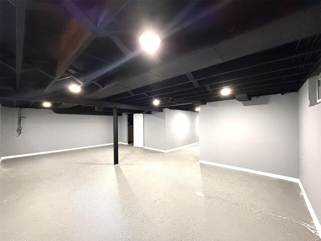 7459 Ahern Ave, Saint Louis, MO 63130 - finished below grade area featuring baseboards