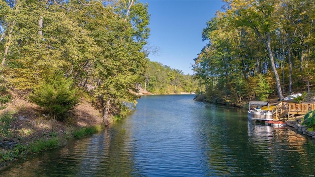 2471 Alpine Cove Dr, Innsbrook, MO 63390 - water view with a forest