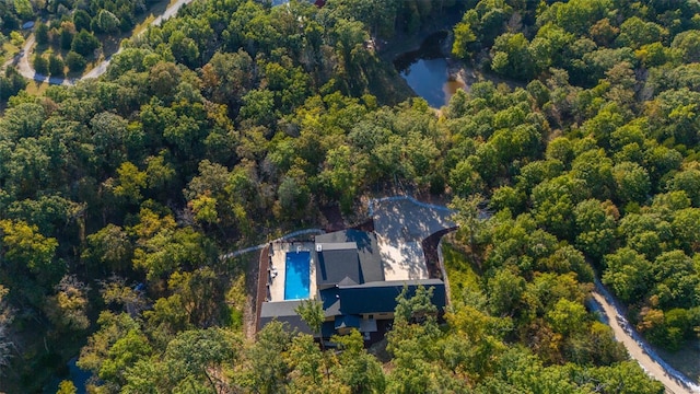 2471 Alpine Cove Dr, Innsbrook, MO 63390 - aerial overview of property's location featuring a heavily wooded area