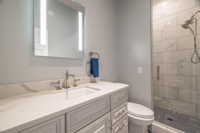 2471 Alpine Cove Dr, Innsbrook, MO 63390 - full bathroom featuring toilet, a shower stall, and vanity