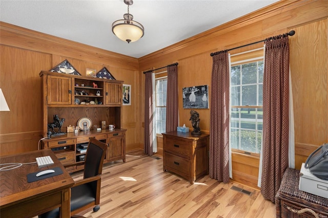 1125 N Franklin St, Litchfield, IL 62056 - office space featuring light wood-type flooring and wood walls