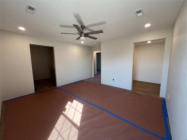 5355 Byrd Creek Trl, Jackson, MO 63755 - empty room featuring a ceiling fan and recessed lighting