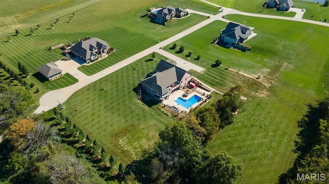 view of rural area with a pool