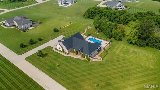 165 Kingsborough Ct, Jackson, MO 63755 - aerial view of a pool area