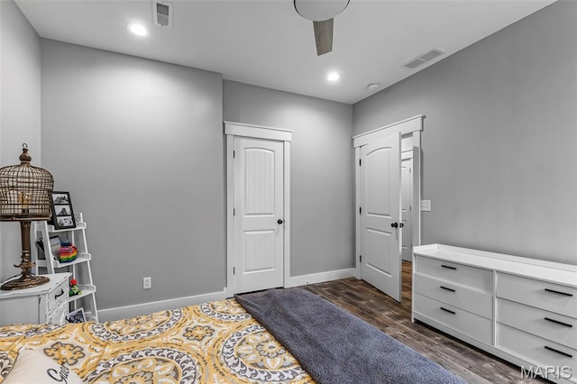 165 Kingsborough Ct, Jackson, MO 63755 - bedroom featuring dark wood-type flooring and recessed lighting