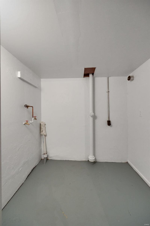 view of basement