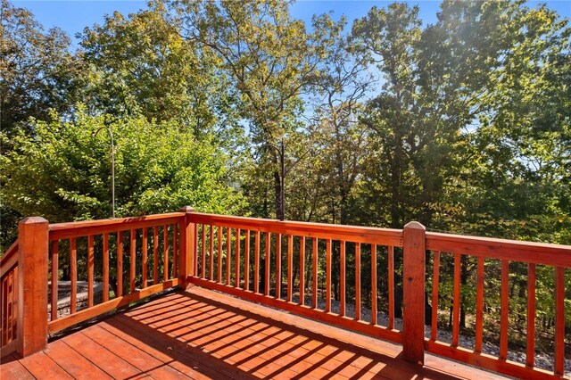 6800 Promise Pt, House Springs, MO 63051 - view of wooden deck