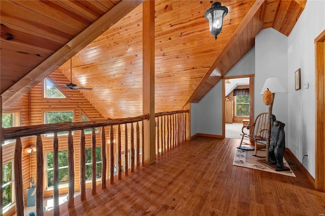 6800 Promise Pt, House Springs, MO 63051 - bonus room with ceiling fan, wood finished floors, wood ceiling, plenty of natural light, and baseboards