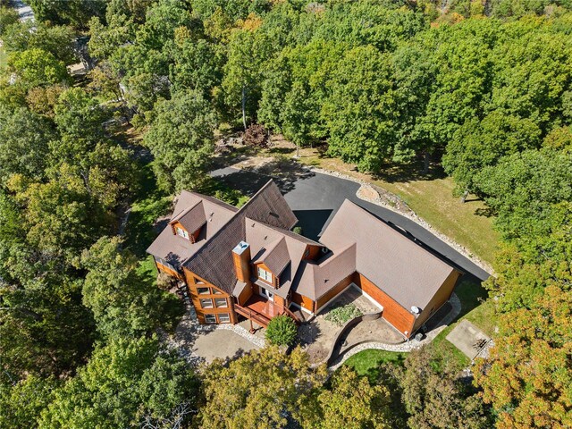 6800 Promise Pt, House Springs, MO 63051 - aerial view of property and surrounding area featuring a forest