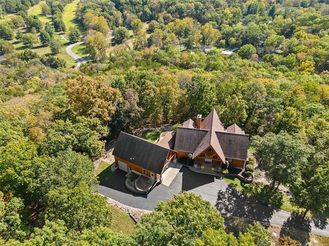 6800 Promise Pt, House Springs, MO 63051 - aerial overview of property's location featuring a heavily wooded area