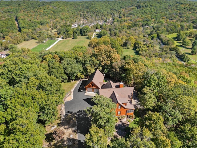 6800 Promise Pt, House Springs, MO 63051 - aerial overview of property's location featuring a heavily wooded area
