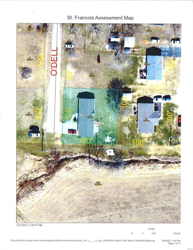 512 Odell Ave, Bismarck, MO 63624 - aerial overview of property's location