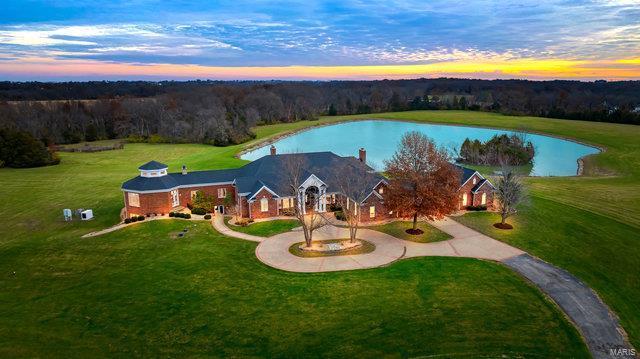 962 Hwy W, Foristell, MO 63348 - view from above of property featuring a large body of water