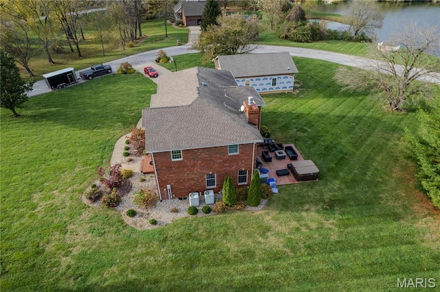 334 Spring Lake Rd, Millstadt, IL 62260 - aerial view of property and surrounding area featuring a large body of water