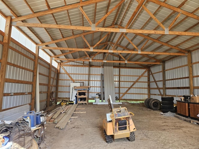 174 Clinton St, Hamburg, IL 62045 - miscellaneous room with metal wall and a garage