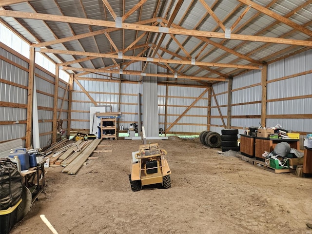 174 Clinton St, Hamburg, IL 62045 - garage with metal wall