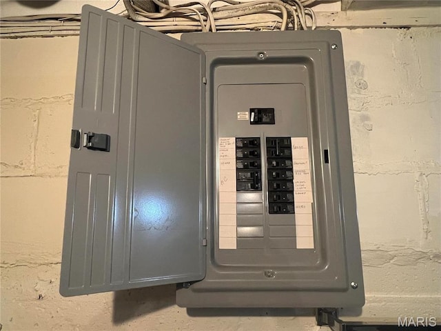 1402 W Randolph St, Vandalia, IL 62471 - utility room with electric panel