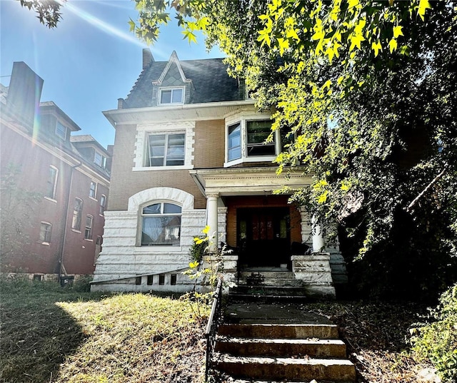5174 Cabanne Ave, Saint Louis, MO 63113 - view of front of property with stone siding