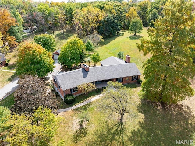 aerial view of property and surrounding area