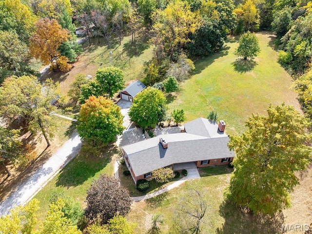 aerial view of property and surrounding area