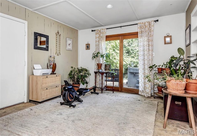 11409 Manchester Rd, Saint Louis, MO 63122 - sitting room with wood walls