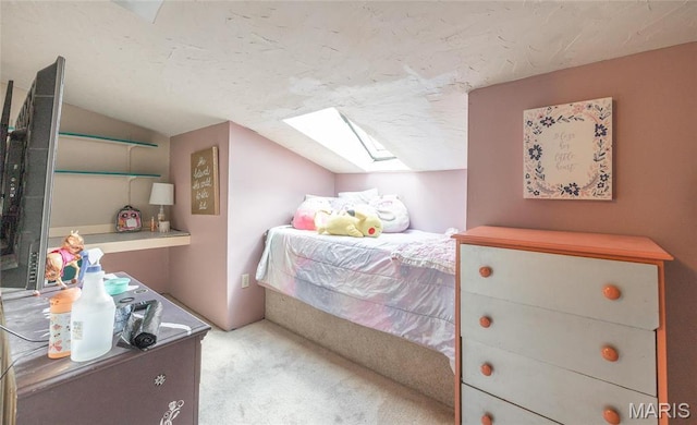 401 W Gibbs, Salem, MO 65560 - carpeted bedroom with a skylight and vaulted ceiling