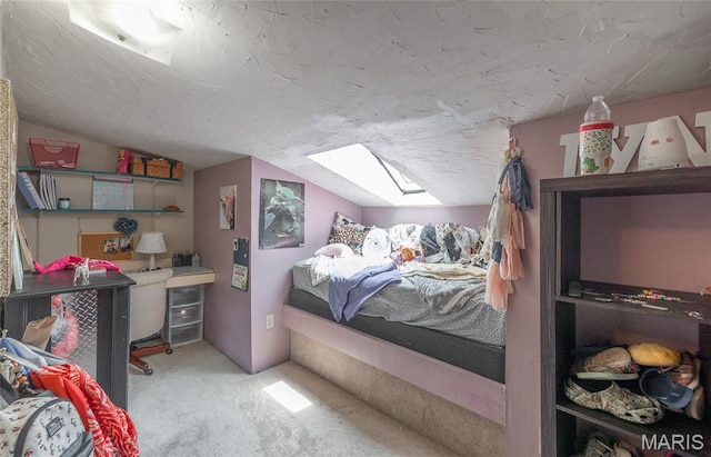 401 W Gibbs, Salem, MO 65560 - carpeted bedroom featuring vaulted ceiling and a skylight