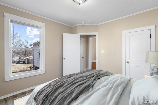 32 Summit St, Bonne Terre, MO 63628 - bedroom featuring wood finished floors, crown molding, and baseboards