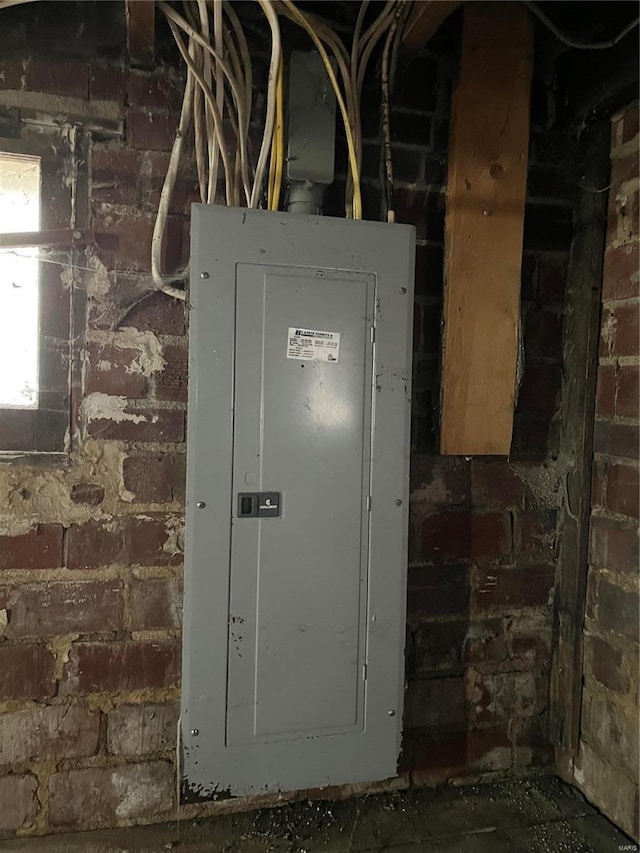 utility room with electric panel