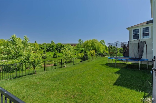 612 Savannah View Way, Chesterfield, MO 63017 - view of yard with a trampoline