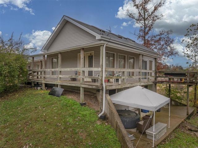 29379 Trails End Unit A & B, Wright City, MO 63390 - rear view of property with a lawn