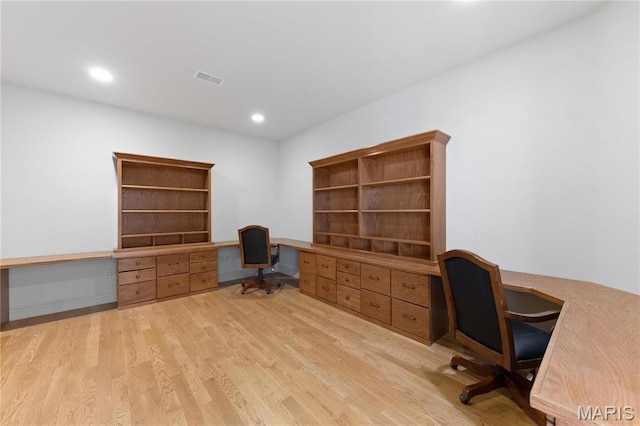 1 Claychester Dr, Saint Louis, MO 63131 - unfurnished office with wood finished floors and recessed lighting