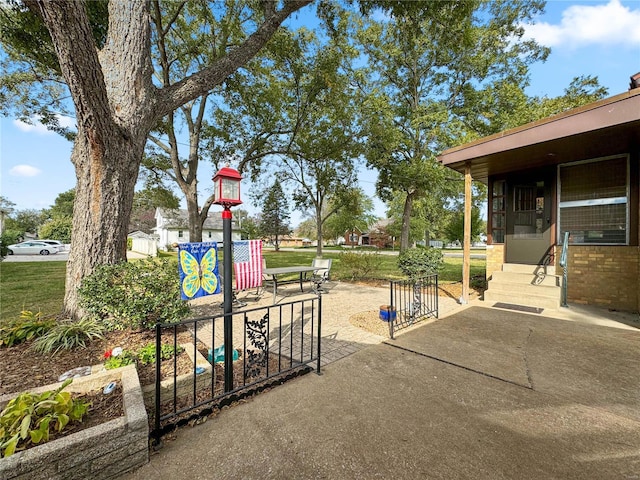 13 N Jackson St, Millstadt, IL 62260 - view of patio / terrace with entry steps