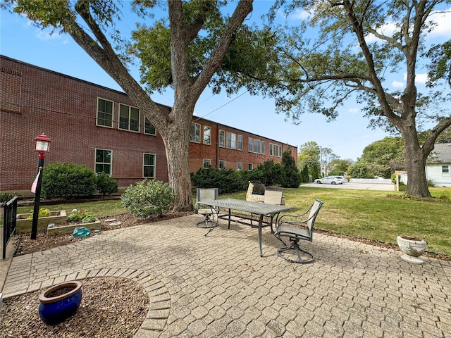 13 N Jackson St, Millstadt, IL 62260 - view of patio featuring outdoor dining space
