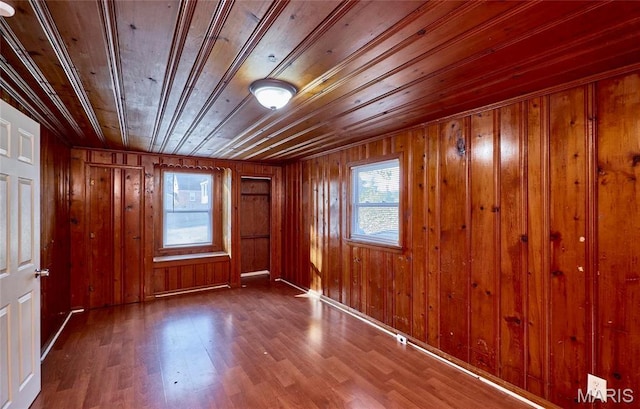 509 Royal Ave, Ferguson, MO 63135 - unfurnished room featuring wood ceiling, wood finished floors, and wood walls
