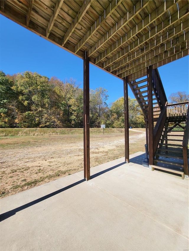 2724 Wayne Rte # Oo, Greenville, MO 63944 - view of patio / terrace featuring stairs