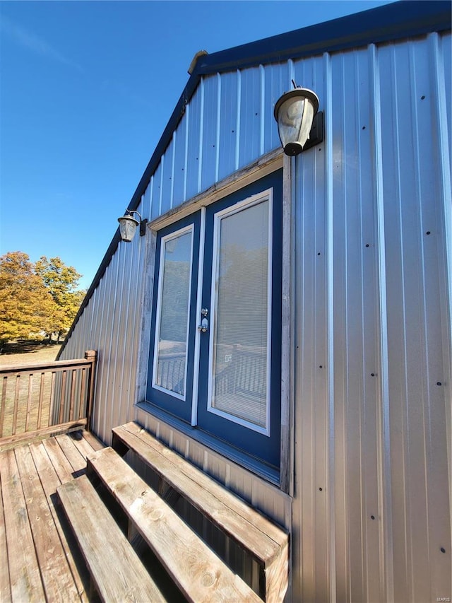 2724 Wayne Rte # Oo, Greenville, MO 63944 - view of side of property with entry steps and a wooden deck