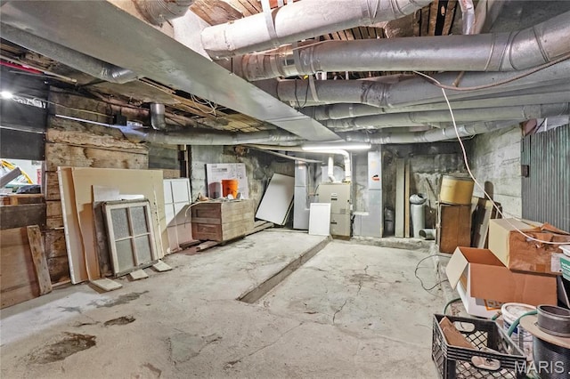 5099 Waterman Blvd, Saint Louis, MO 63108 - unfinished below grade area featuring heating unit