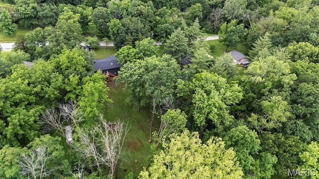 575 E Villa Ridge Rd, Villa Ridge, MO 63089 - aerial overview of property's location featuring a heavily wooded area