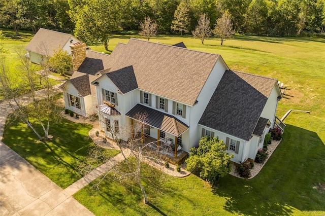 view from above of property