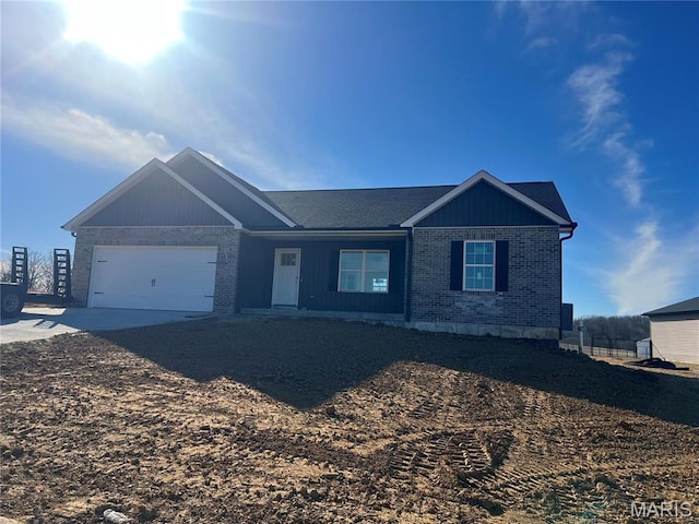 413 Byrd Ct, Jackson, MO 63755 - single story home featuring brick siding, driveway, and a garage