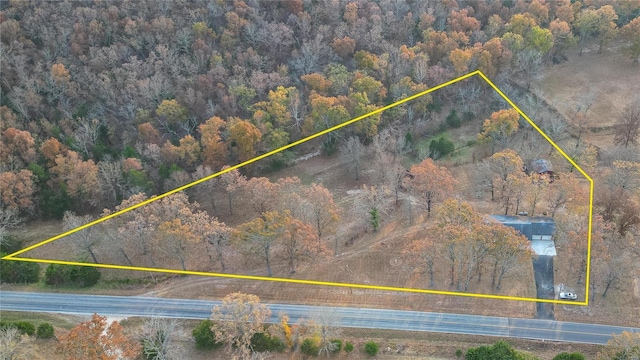 24950 State Rd A, Richland, MO 65556 - view of property location featuring a forest and property parcel outlined