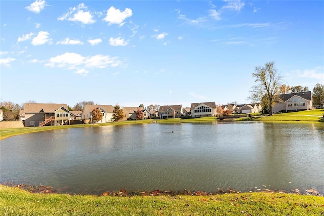 water view featuring nearby suburban area