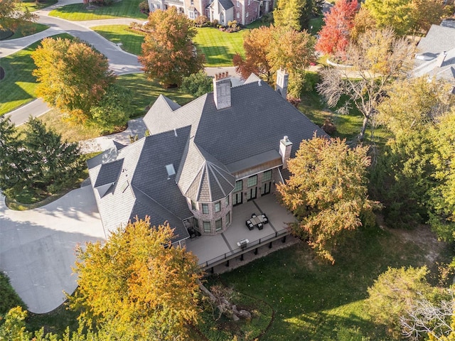 aerial view of property and surrounding area