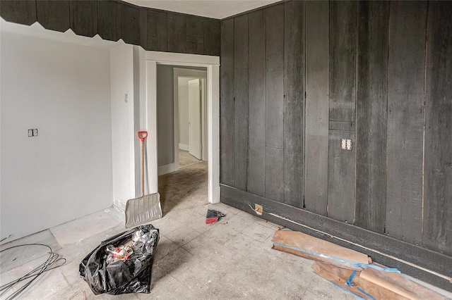 124 Carlyle Ave, Belleville, IL 62220 - unfurnished room with wooden walls
